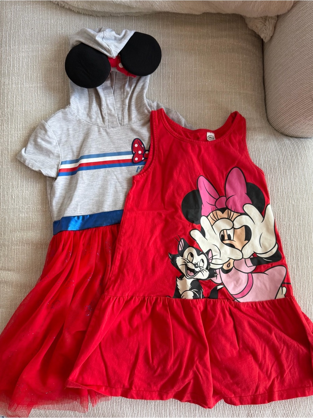 Lot of 2 Disney Minnie Mouse dresses 7Y